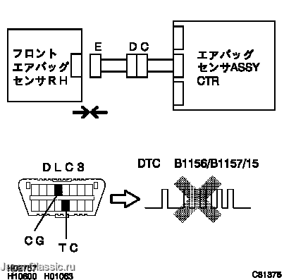 B1156 ошибка toyota