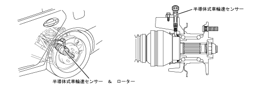 半導体式リヤ車輪速センサー ローター